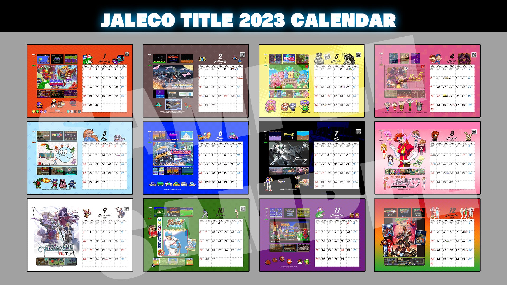 JALECO TITLE 2023 卓上カレンダー