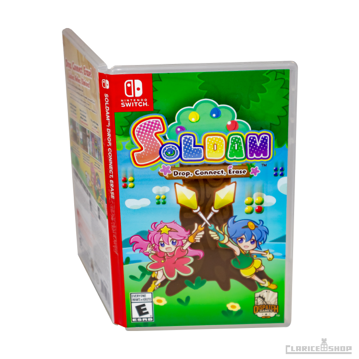 『そるだむ 開花宣言』北米パッケージ版『Soldam : Drop, Connect, Erase』（Nintendo Switchソフト）